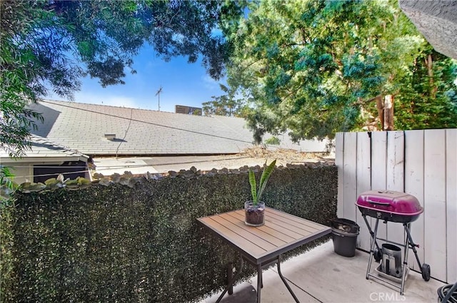 view of patio / terrace with area for grilling