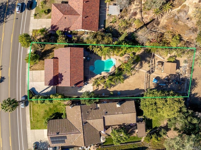 birds eye view of property