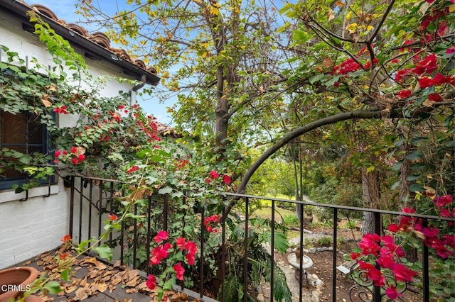 view of balcony