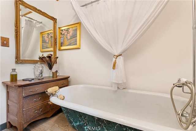 bathroom with a bathing tub