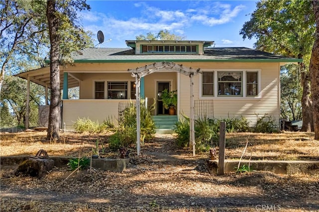 view of front of home