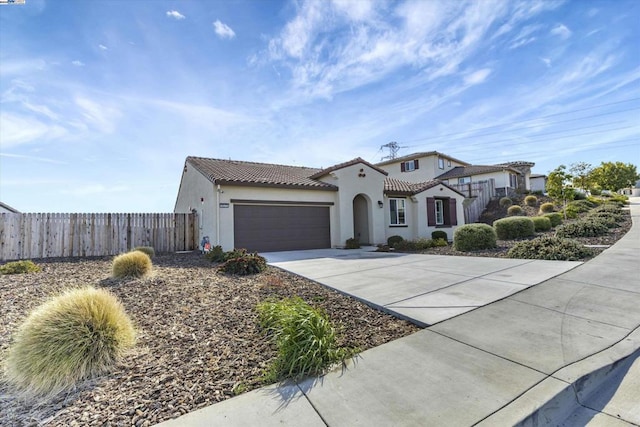 view of front of home featuring a garage