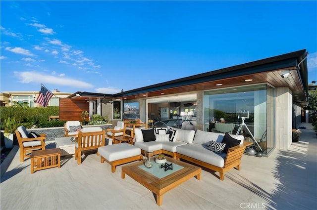 view of patio / terrace with outdoor lounge area