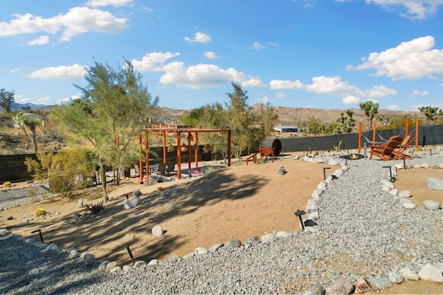 view of jungle gym