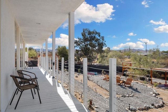 view of wooden terrace