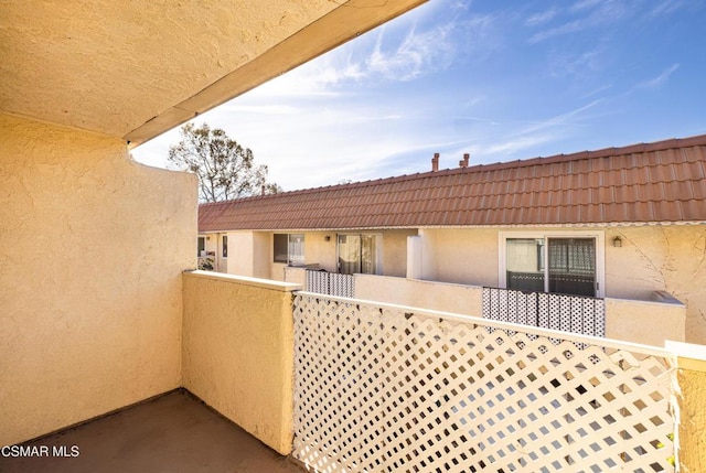 view of balcony