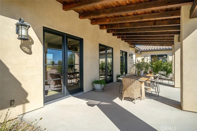 view of patio / terrace with french doors