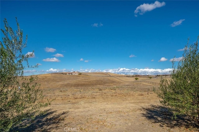 view of yard featuring a rural view