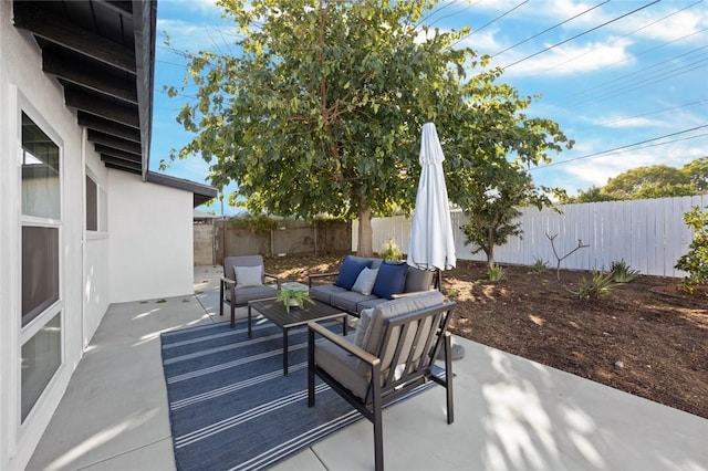 view of patio / terrace with outdoor lounge area