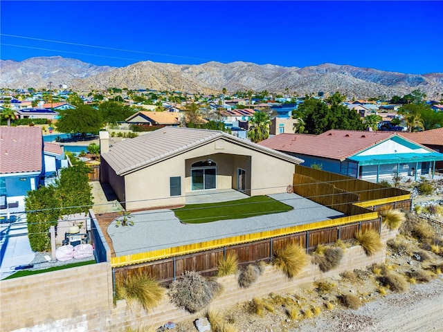 aerial view featuring a mountain view