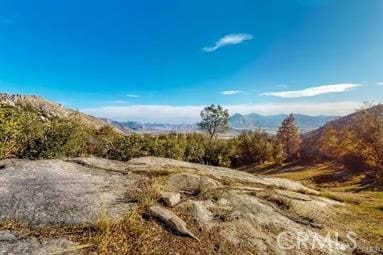 view of nature featuring a mountain view