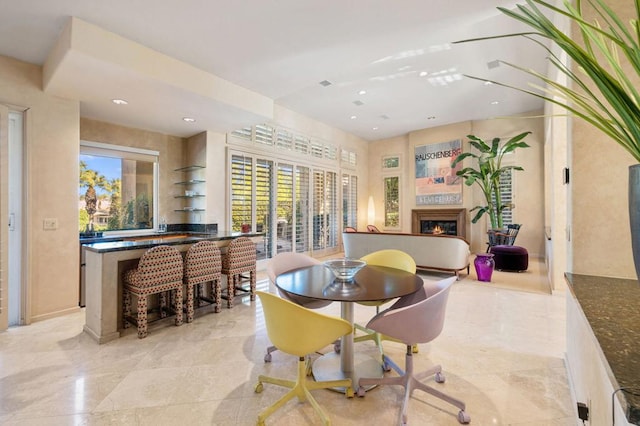 dining area with a healthy amount of sunlight