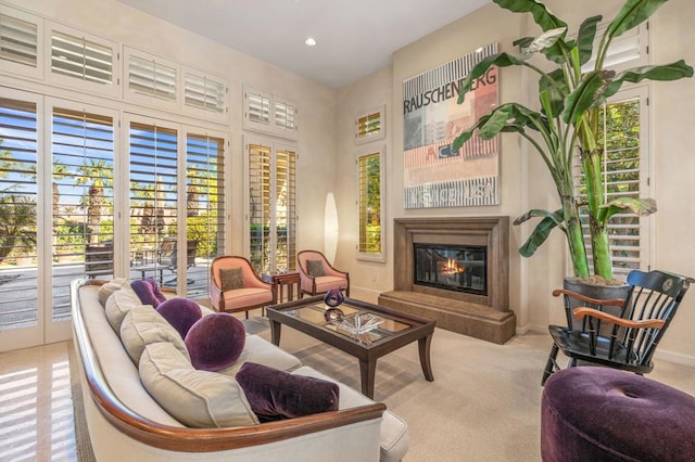 interior space featuring french doors