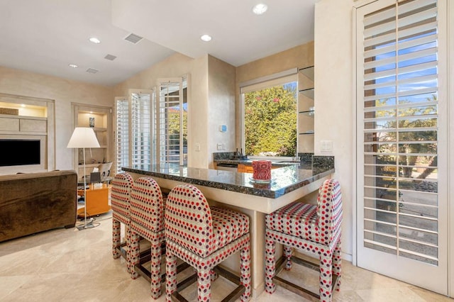 view of dining area