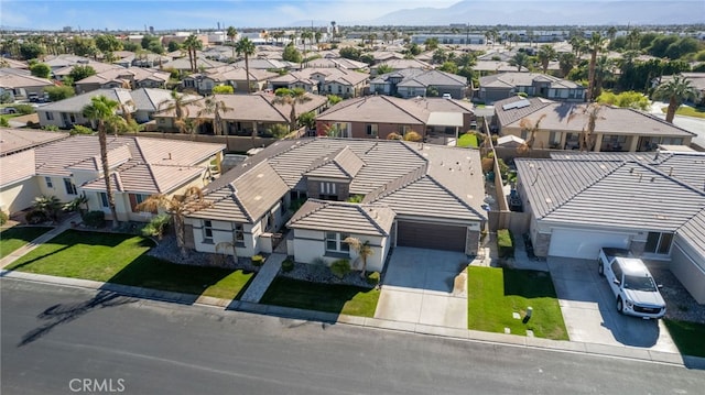 aerial view featuring a residential view
