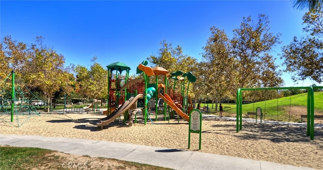 view of jungle gym