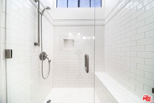 bathroom with walk in shower