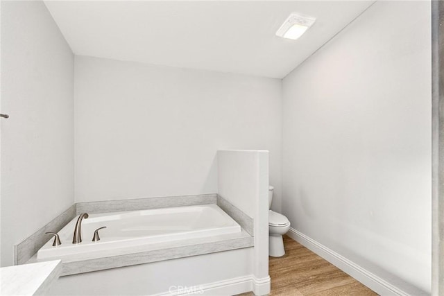 511 Montgomery, Paradise, CA 95969 - bathroom with a garden tub and wood finished floors