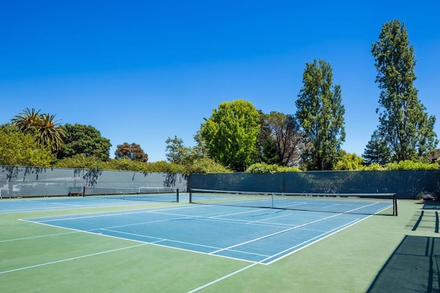 view of tennis court