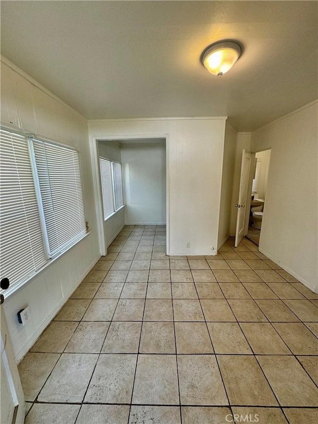 view of tiled spare room