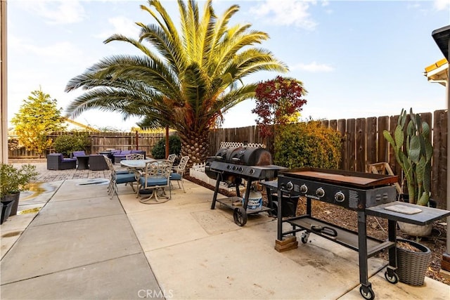 view of patio / terrace featuring grilling area