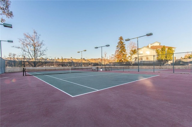 view of sport court