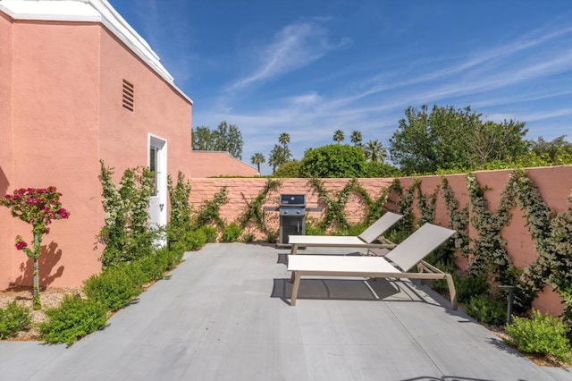 view of patio / terrace with grilling area