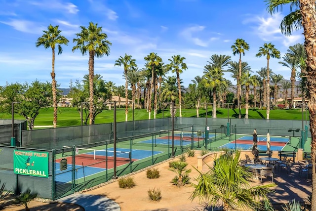 view of tennis court