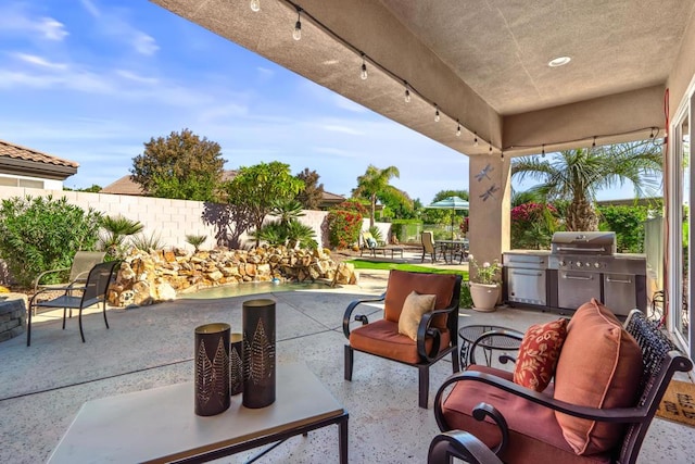 view of patio / terrace with grilling area