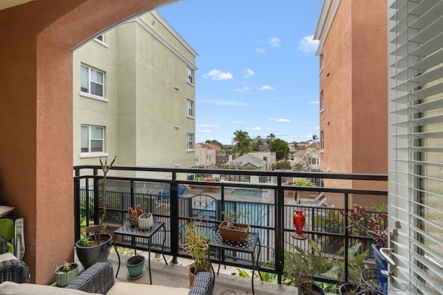 view of balcony