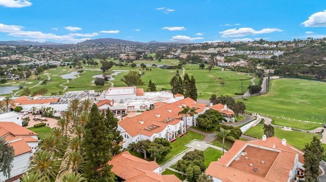 aerial view featuring a mountain view