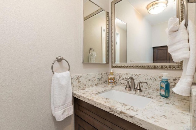 bathroom featuring vanity