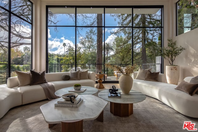 sunroom with a wealth of natural light