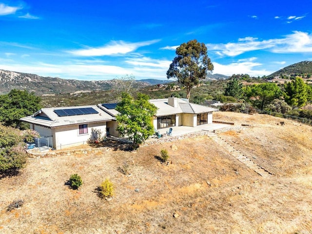 bird's eye view featuring a mountain view