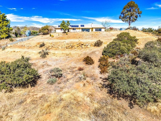 exterior space with a rural view