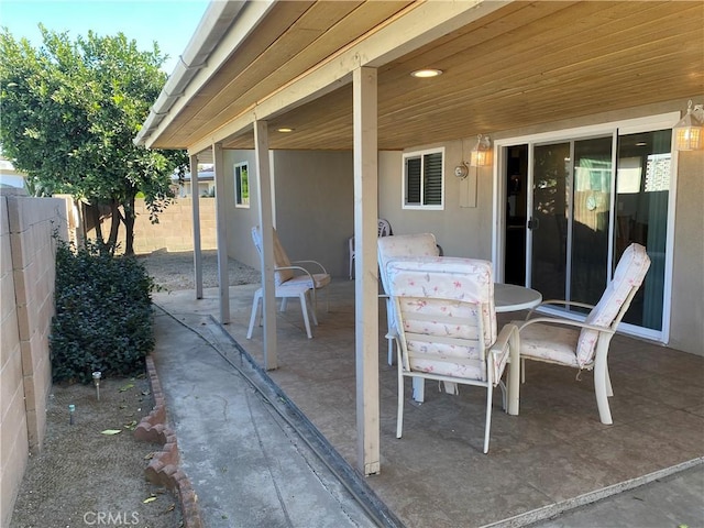 view of patio / terrace