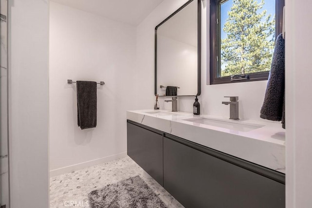 bathroom with vanity