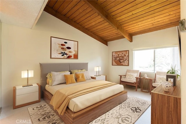 6542 Ocean Crest Dr Unit C-309, Rancho Palos Verdes, CA 90275 - bedroom with light carpet and wooden ceiling