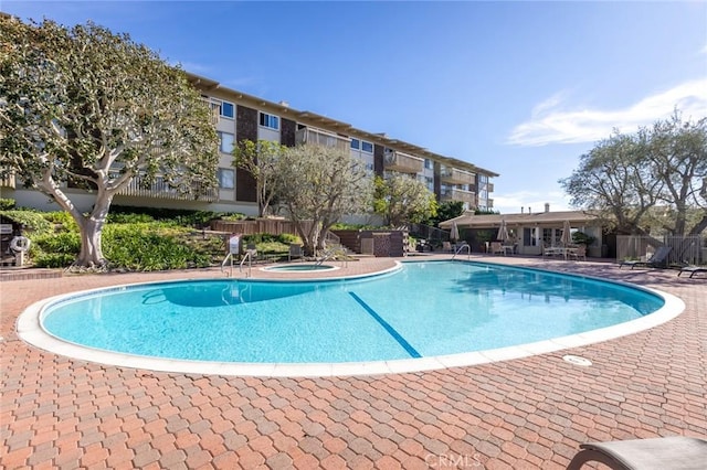 6542 Ocean Crest Dr Unit C-309, Rancho Palos Verdes, CA 90275 - community pool featuring a hot tub and a patio