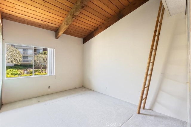 6542 Ocean Crest Dr Unit C-309, Rancho Palos Verdes, CA 90275 - carpeted spare room with wood ceiling