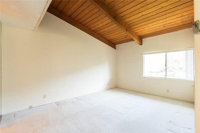 6542 Ocean Crest Dr Unit C-309, Rancho Palos Verdes, CA 90275 - spare room featuring carpet flooring and wood ceiling