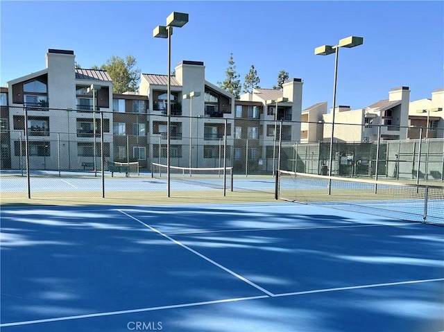 view of sport court