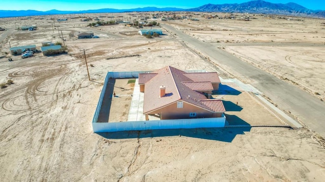 aerial view featuring a mountain view