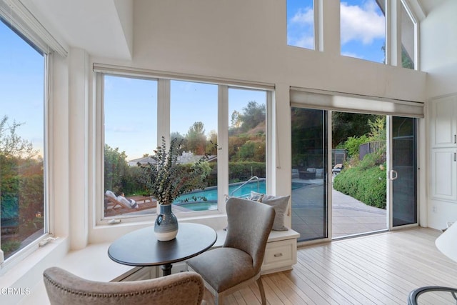 sunroom / solarium with a wealth of natural light