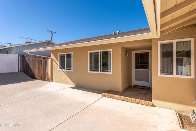 exterior space with a patio