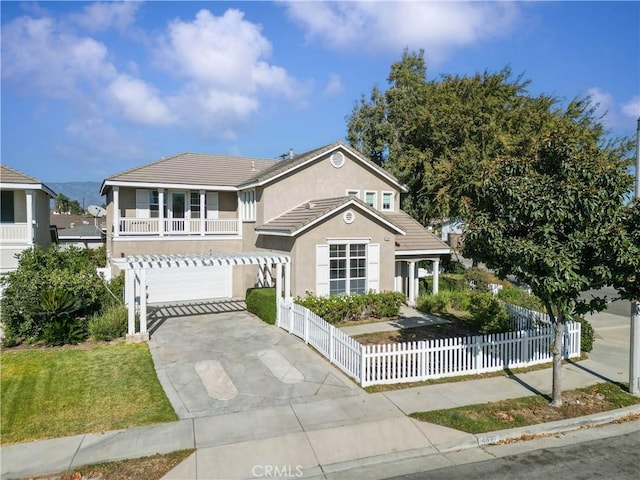 front facade featuring a garage