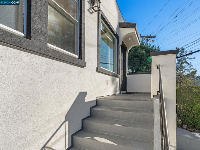 view of stairs