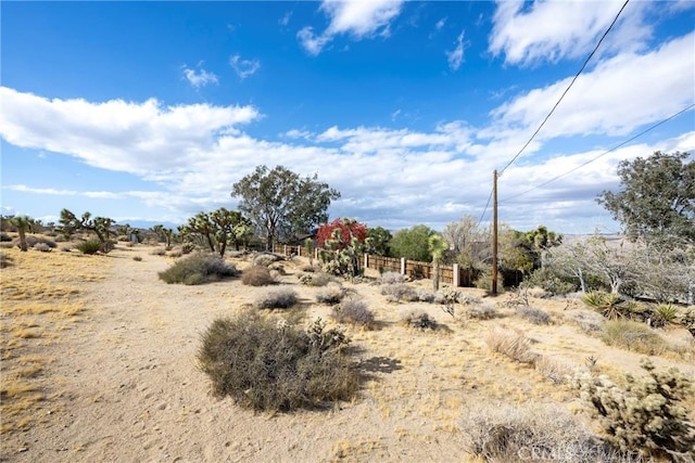 view of landscape featuring a rural view