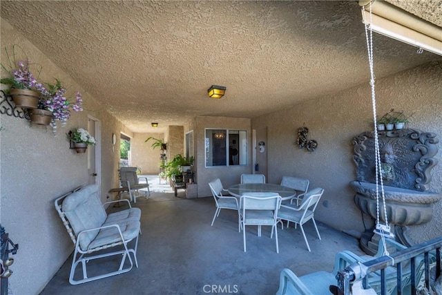 view of patio / terrace featuring outdoor dining area