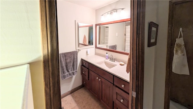 2552 Catalina Dr, Running Springs, CA 92382 - bathroom featuring baseboards and vanity